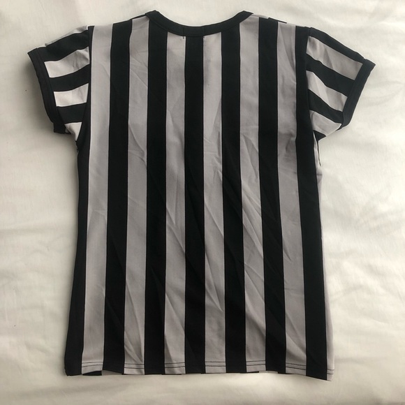 Budweiser Black and Grey Striped Women's Top - Picture 5 of 9